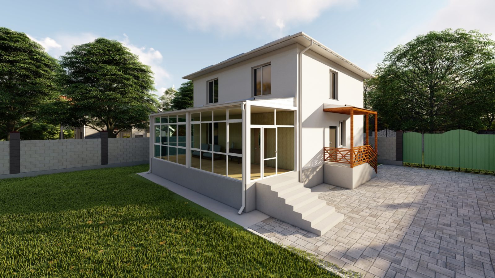Эскизный проект «Двухэтажный садовый дом»